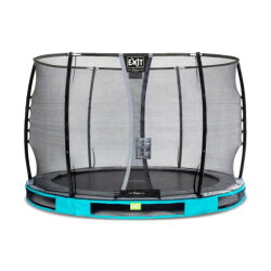 Trampoline enterré EXIT Elegant Premium ø305cm avec filet de sécurité Deluxe - bleu