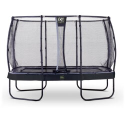 Trampoline EXIT Elegant Premium de 244x427cm avec filet de sécurité Deluxe - noir