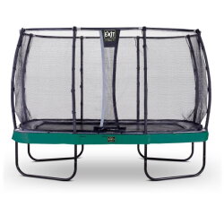 Trampoline EXIT Elegant Premium de 244x427cm avec filet de sécurité Deluxe - vert