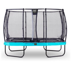 Trampoline EXIT Elegant Premium de 244x427cm avec filet de sécurité Deluxe - bleu