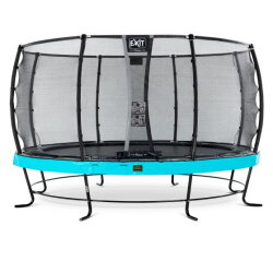 Trampoline EXIT Elegant Premium ø427cm avec filet de sécurité Deluxe - bleu