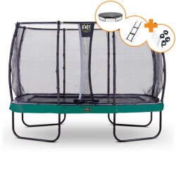 Trampoline EXIT Elegant Premium ensemble complet 244x427cm - vert