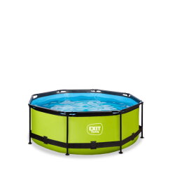 Piscine EXIT Lime ø244x76cm avec pompe filtrante - vert