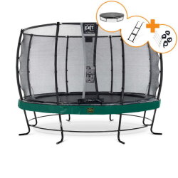 Trampoline EXIT Elegant Premium ensemble complet ø366cm - vert