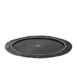 Trampoline de sport enterré au niveau du sol EXIT InTerra ø427cm - noir