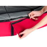 Trampoline EXIT Elegant de 244x427cm avec filet de sécurité Economy - rouge