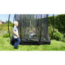 Trampoline enterré EXIT Silhouette 153x214cm avec filet de sécurité - noir