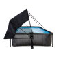 Piscine EXIT Black Wood 300x200x65cm avec pompe filtrante et voile d'ombrage - noir