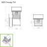 Cabane en bois EXIT Crooky 750 - gris-beige
