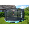 Trampoline enterré EXIT Elegant ø366cm avec filet de sécurité Economy - bleu