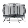 Trampoline EXIT Elegant Premium ø366cm avec filet de sécurité Deluxe - gris