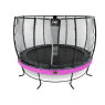 Trampoline EXIT Elegant Premium ø366cm avec filet de sécurité Deluxe - violet