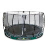 Trampoline enterré EXIT Elegant ø366cm avec filet de sécurité Economy - vert