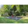 Trampoline enterré au niveau du sol EXIT Dynamic sports 305x519cm - noir