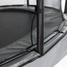 Trampoline enterré EXIT Elegant Premium de 244x427cm avec filet de sécurité Deluxe - gris