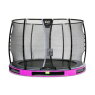 Trampoline enterré EXIT Elegant Premium ø305cm avec filet de sécurité Deluxe - violet