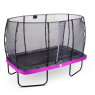 Trampoline EXIT Elegant de 214x366cm avec filet de sécurité Economy - violet