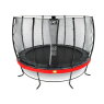 Trampoline EXIT Elegant ø366cm avec filet de sécurité Economy - rouge