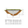 Le trampoline EXIT Silhouette inground ø244cm - vert