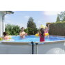 Piscine EXIT Soft Grey ø360x76cm avec pompe filtrante - gris