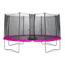 Trampoline EXIT Twist ø 427 cm - rose/gris