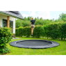 EXIT Dynamic trampoline enterré au niveau du sol ø305cm avec dalles de sécurité Freezone - noir