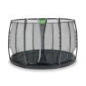 EXIT Dynamic trampoline enterré au niveau du sol ø305cm avec filet de sécurité - noir