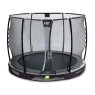 Trampoline enterré EXIT Elegant Premium ø305cm avec filet de sécurité Deluxe - noir