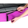 Trampoline EXIT Elegant Premium de 214x366cm avec filet de sécurité Deluxe - violet