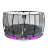 Trampoline enterré EXIT Elegant Premium ø427cm avec filet de sécurité Deluxe - violet