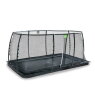 EXIT Dynamic trampoline enterré au niveau du sol 244x427cm avec filet de sécurité - noir