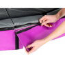 Trampoline EXIT Elegant de 244x427cm avec filet de sécurité Economy - violet