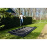 EXIT Dynamic trampoline enterré au niveau du sol 244x427cm avec dalles de sécurité Freezone - noir