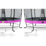 Trampoline EXIT Elegant Premium ø427cm avec filet de sécurité Deluxe - violet