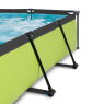 Piscine EXIT Lime 220x150x65cm avec pompe filtrante et voile d'ombrage - vert